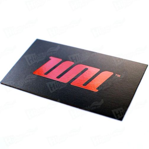 Black Business Cards with Spot Color Printing